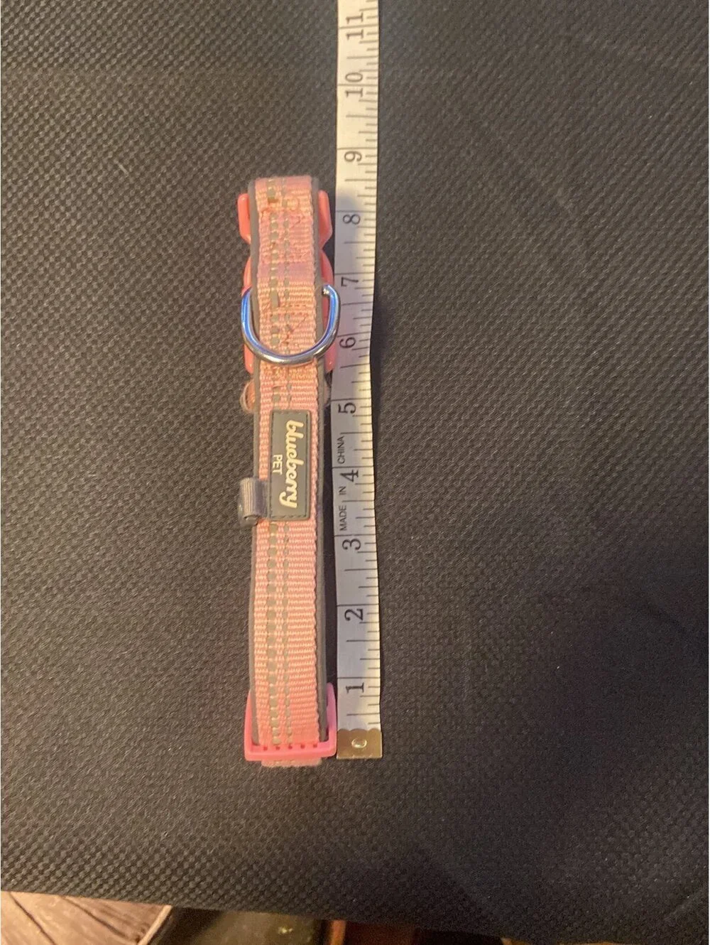 Blueberry Pet pink dog collar (M)